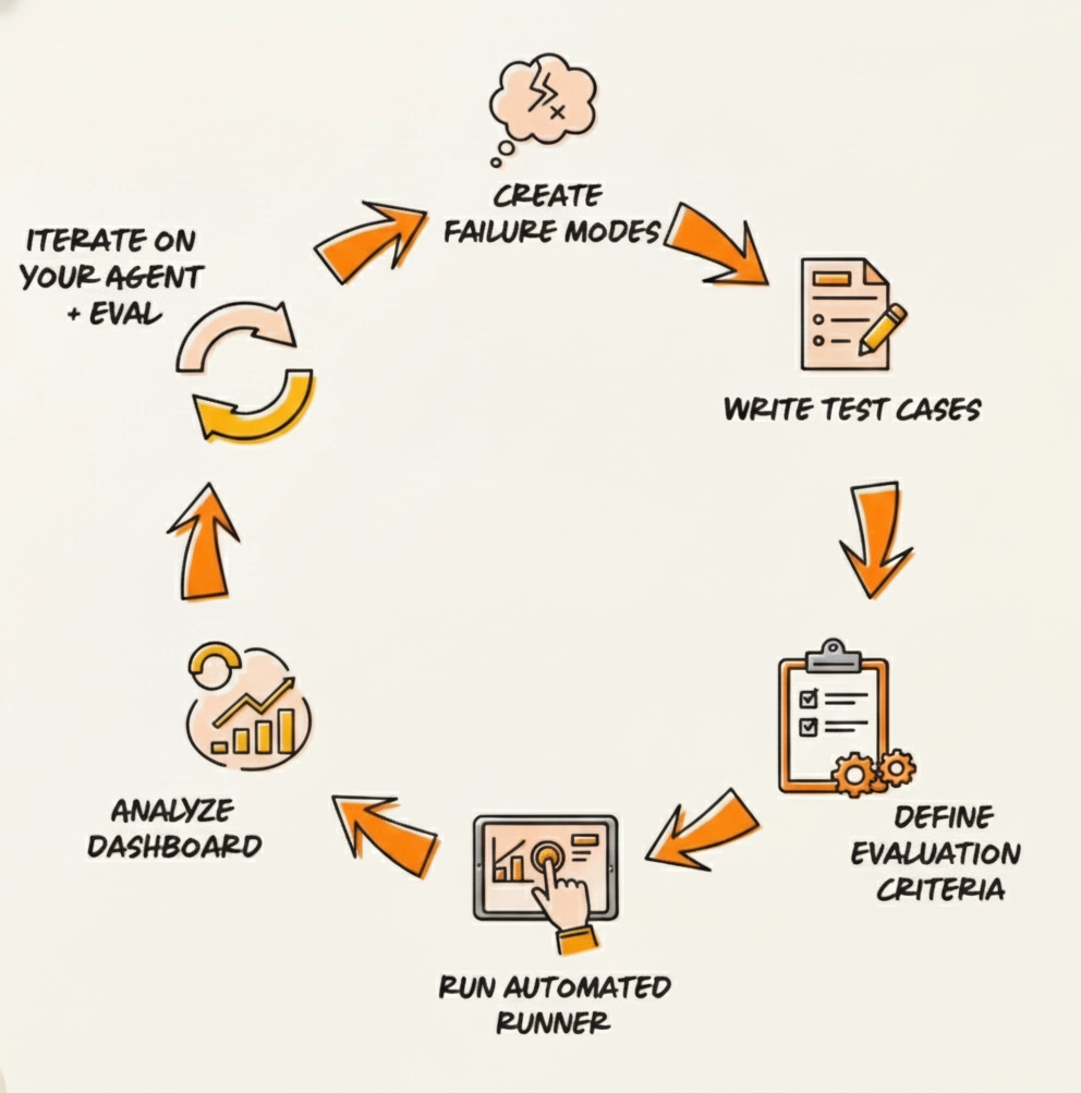 AI evaluation workflow overview