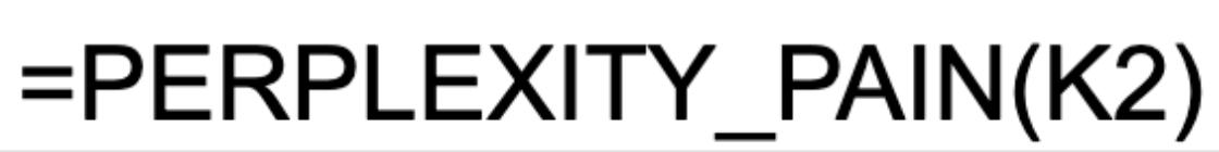 Perplexity pain point identification